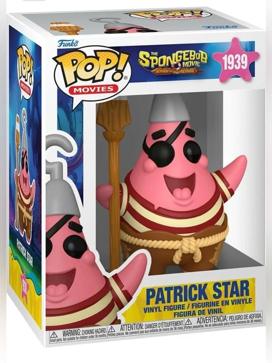 Funko Pop! Movies #1939 The SpongeBob Movie Patrick Star Brand New