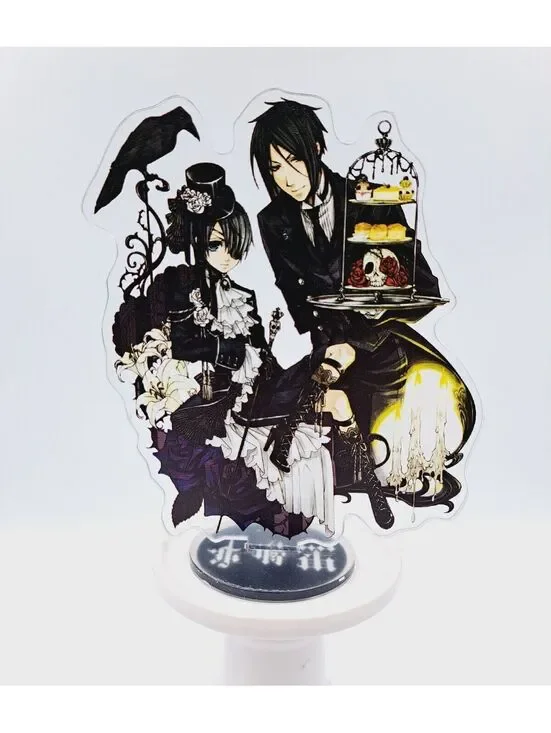 Anime Black Butler Ciel Sebastian Acrylic Figure Mystery Manga Dark Fantasy Goth