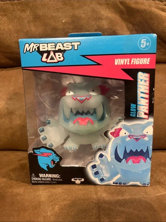 Glow Panther Vinyl Figure - Light Blue