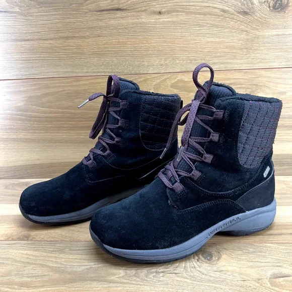 Merrell Womens Boots Size‎ 8.5 Jovilee Artica Winter Black Suede Huckleberry