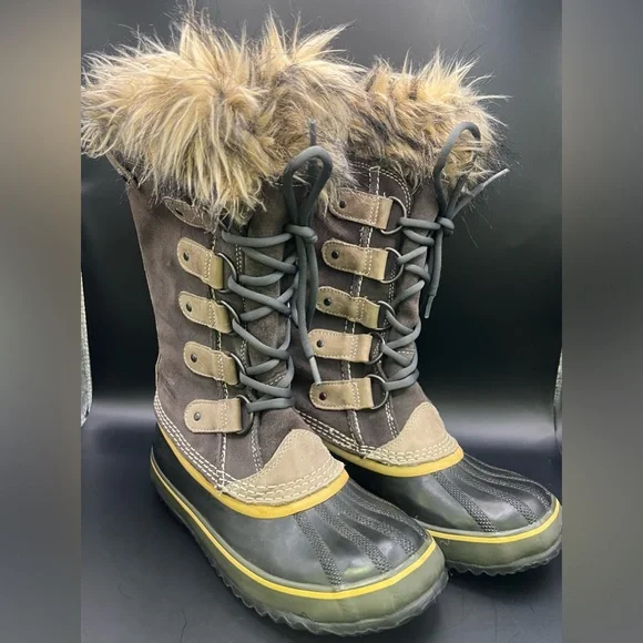 Sorel-Joan of‎ Arctic-Women's Fur-Lined Winter Boots, Size: 7, Pre-Owned