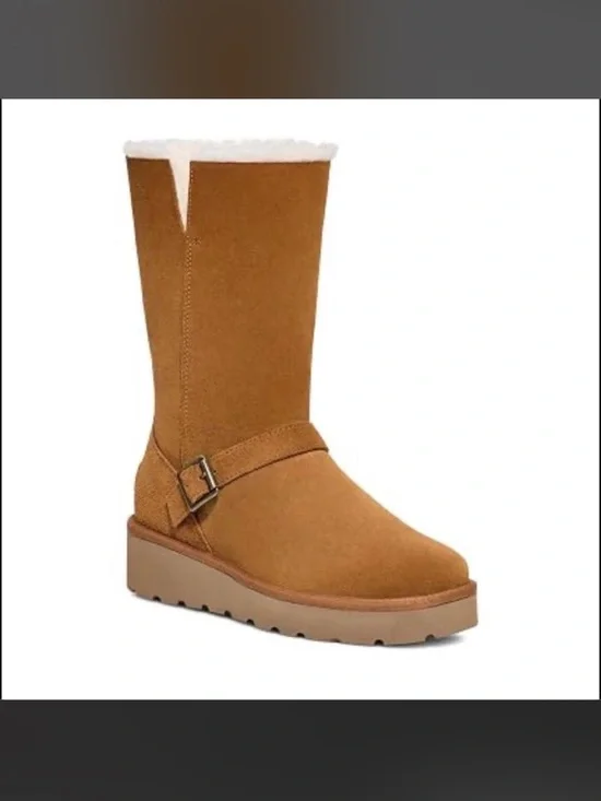 KOOLABURRAby UGG- Kelissa Tall Boots Womens Chestnut Suede Leather- Size: 7.