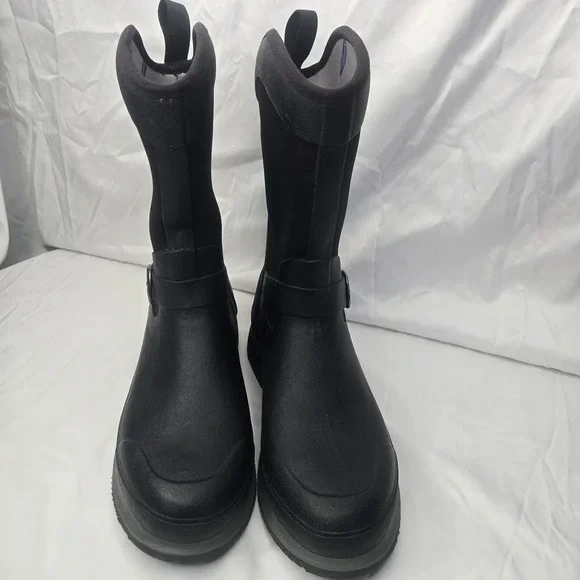 Muck Boot Co Women Chore Equestrian Mid Boots Black Waterproof Buckle Size 8