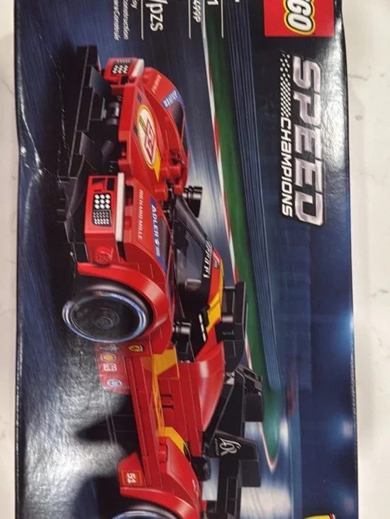 Lego Red and Yellow Race Car - Speed Champions
