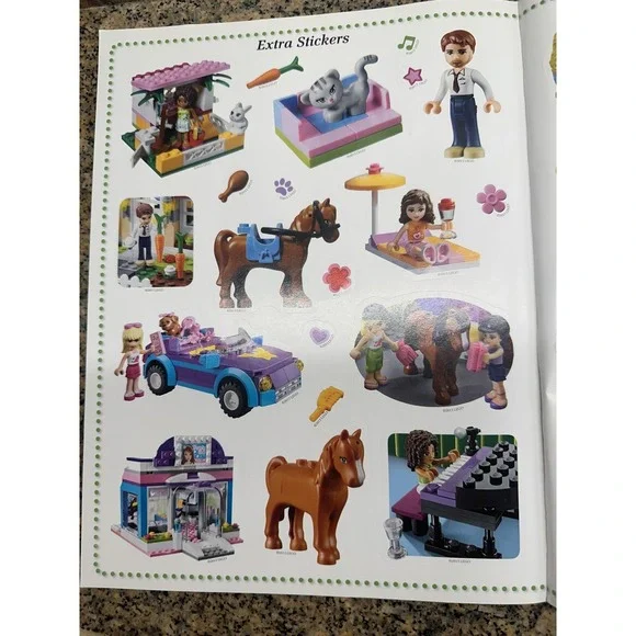 2013 LEGO Friends Activity Sticker Sheets Lot Of 18 Pages Unisex‎ Sticker Book