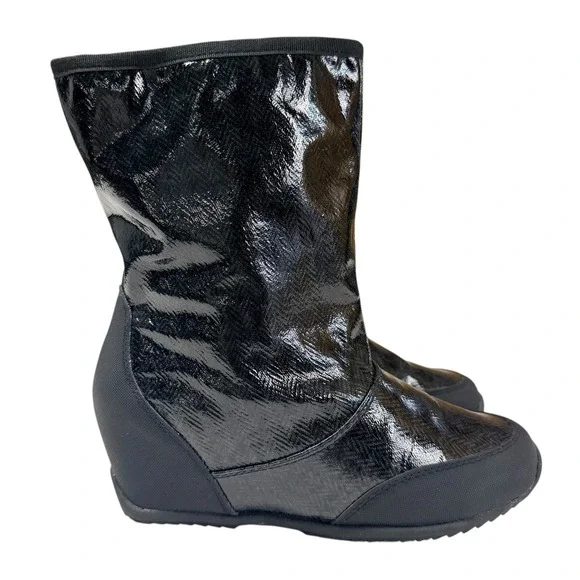 Sporto Boots‎ Y2K Vibe Festival Party Cozy Chic Statement Wedge Waterproof 8.5
