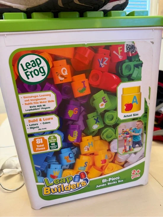 LeapFrog LeapBuilders 81-Piece Jumbo Blocks Set - Multicolor