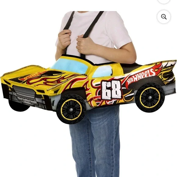 Halloween Mattel Hot Wheels Ride-Along Baja Truck‎ Costume - Red Yellow--2T-4T
