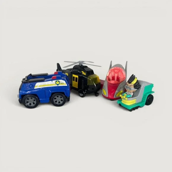Paw Patrol Chase Police Cruiser PJ Masks Romeo Lab & Rescue Helicopter Toy Lot