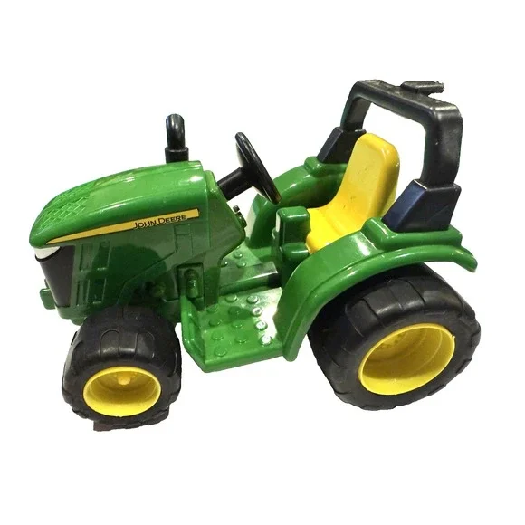 John Deere TOMY Toy Tractor Push Along Plastic Farm Vehicle with Hitch F0515YL00