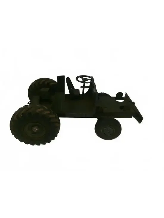 Vintage Metal Miniature Farm Tractor Toy