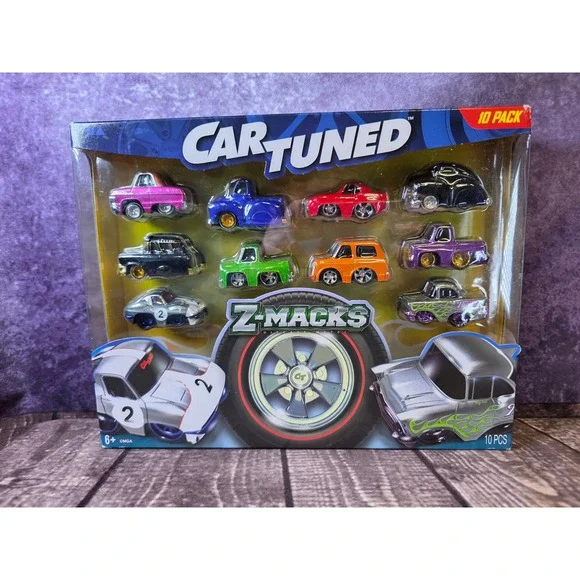 CarTuned Z-Macks Diecast Metal 10‎ Pack Chevy Corvette Bel Air Camaro C10 Trucks