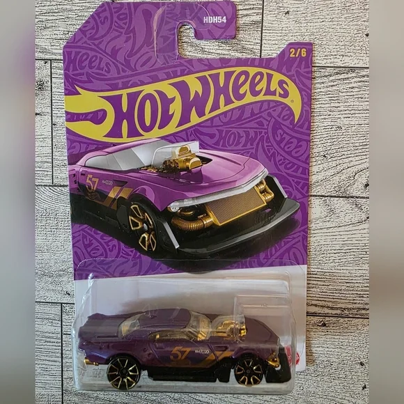 Mattel Hot Wheels Purple and Gold Racer