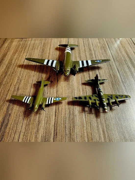 WWII Diecast Military Aircraft Model Vehicle Bundle – Lot of 3