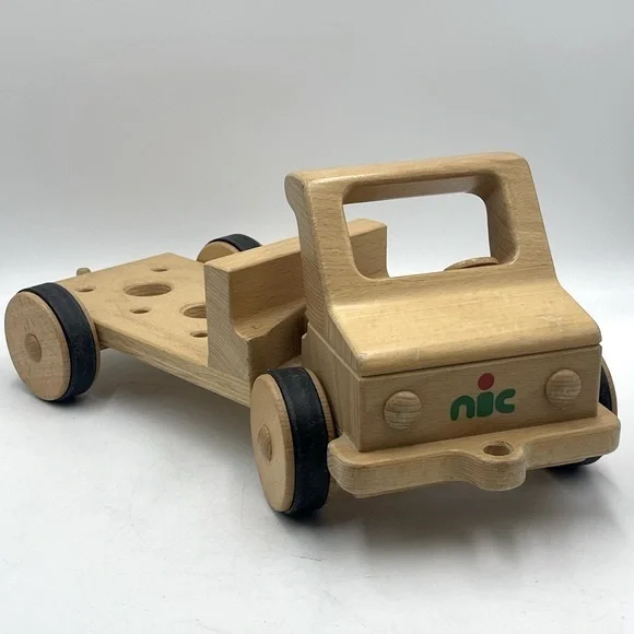 NIC “Creamobil” Beechwood Wooden Truck Base Model-Long: Manufactured in Germany