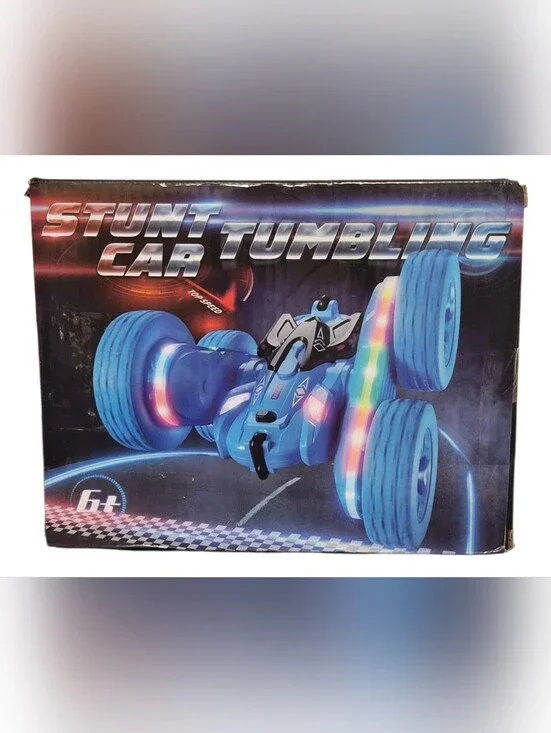 Stunt Car Tumbling - Blue LED Kids Toy