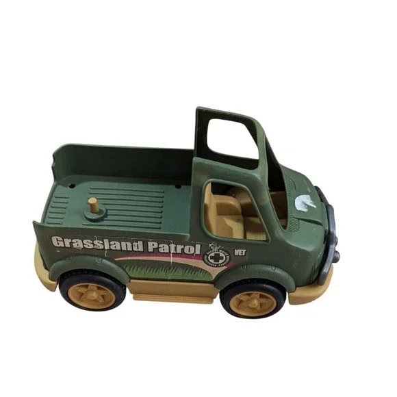 Grassland Patrol Vet‎ Truck Safari Animal Rescue Vehicle Green Tan Toy