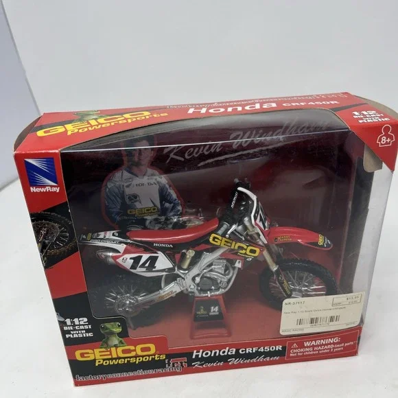 2009 Kevin Windham #14 Honda CRF450R GEICO Powersport 1/12 Motocross