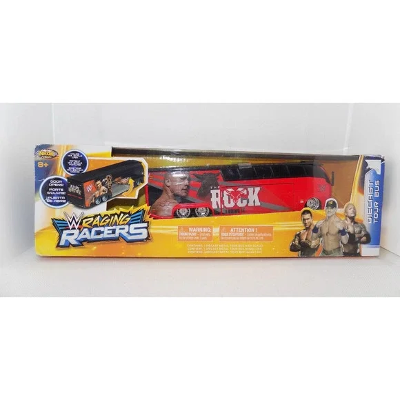 WWE Raging Racers -‎ Diecast Tour Bus - The Rock