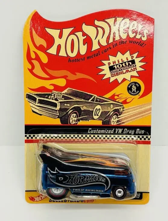 Hot Wheels Philip Riehlman Customized VW Drag Bus 10th Anniversary 8284/10000