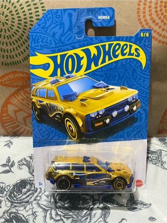 Hot Wheels 58th Anniversary Chase Track Dwagon 6/6 Blue & Gold