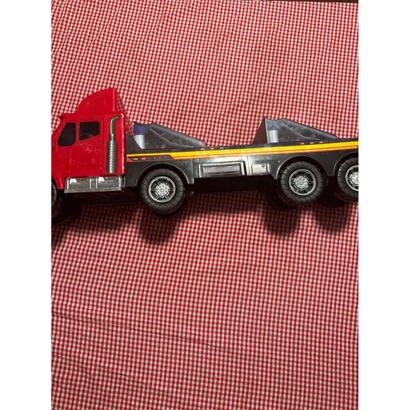 Red and Black Flatbed Tow‎ Truck Toy Vehicle Toy Car