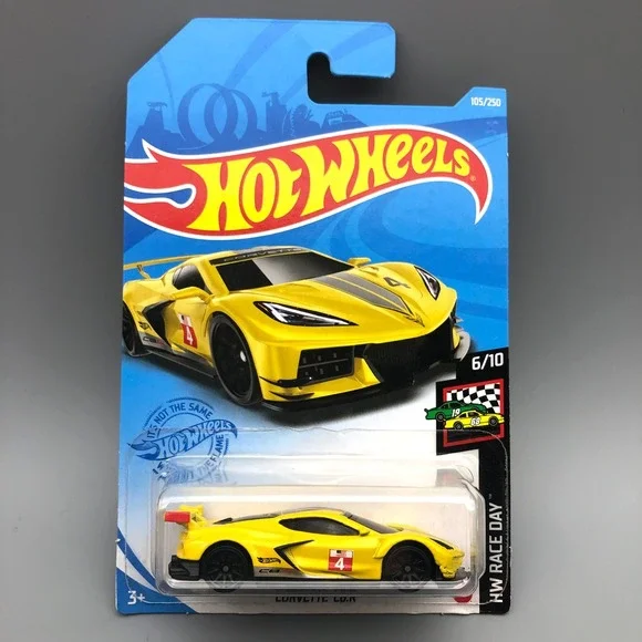 Hot Wheels Corvette C8.R Yellow 105/250 HW Race Day‎ 6/10 Diecast Car GRX31-M7C5