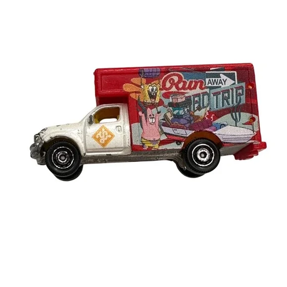 SpongeBob SquarePants‎ Mattel Die-Cast Moving Truck 2008 Collectible Pearl White