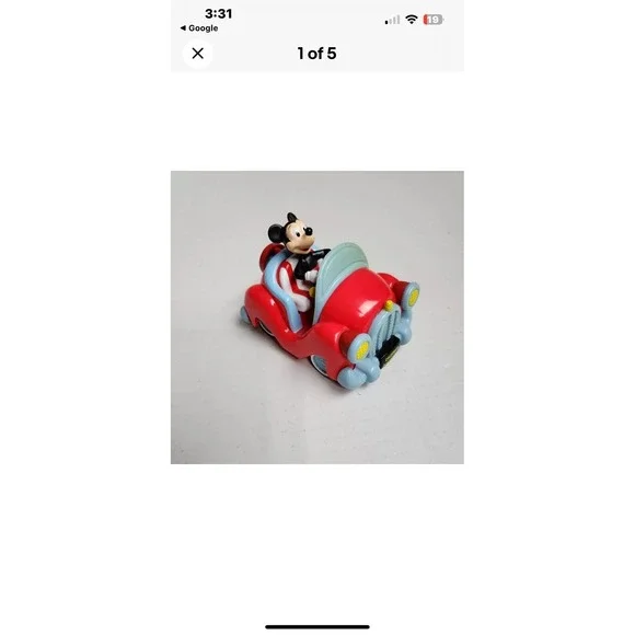 Disney‎ Parks Exclusive Mickey Mouse Friction Style Pull Back Car Toy