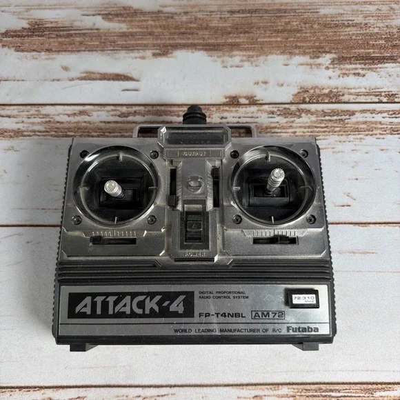 Futaba Attack-4 FP-T4NBL RC Digital Radio Control Transmitter 72.190 MHz Used