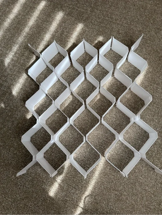 White Modular Grid Organizer - for small accessories