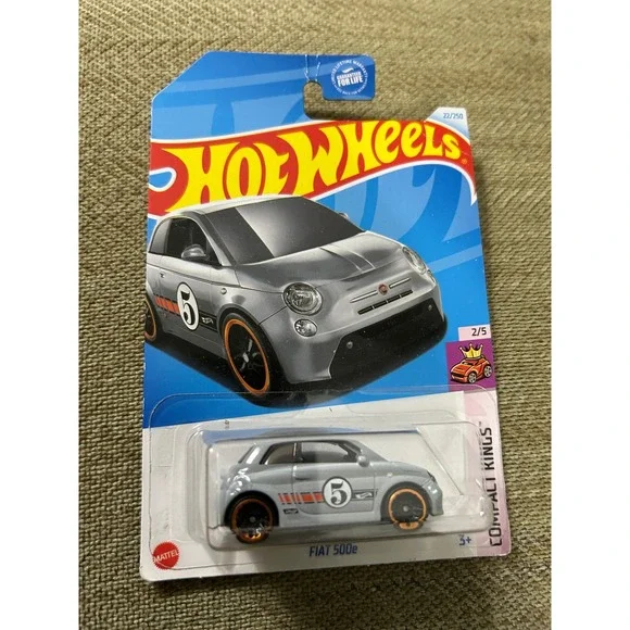 Hot Wheels Fiat 500e Grey Compact Kings‎ 2/5 Diecast Car 22/250 HTC18-N9C0A 2022