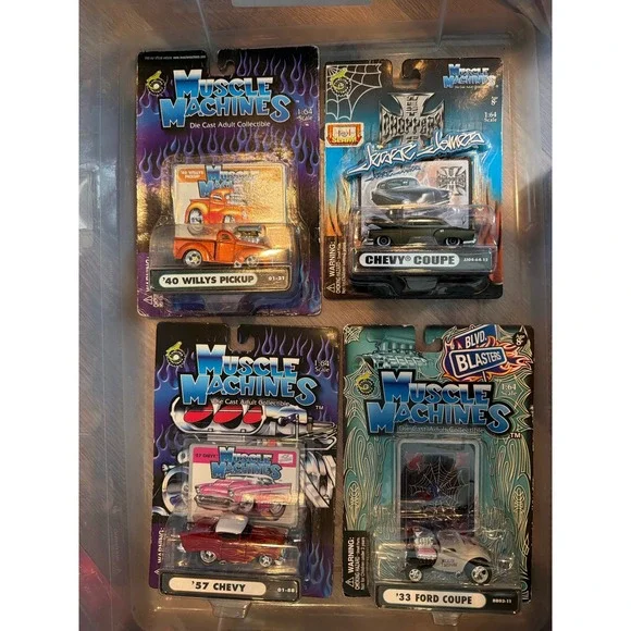 Muscle‎ Machines Die Cast Lot 4 1:64 Scale Cars Choppers 71161 71111 71151 71172