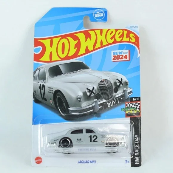 Hot Wheels Gray Jaguar MK1 Toy‎ Car - NEW