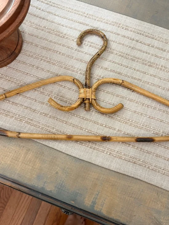 Vintage Natural Rattan Decorative Hanger - Natural