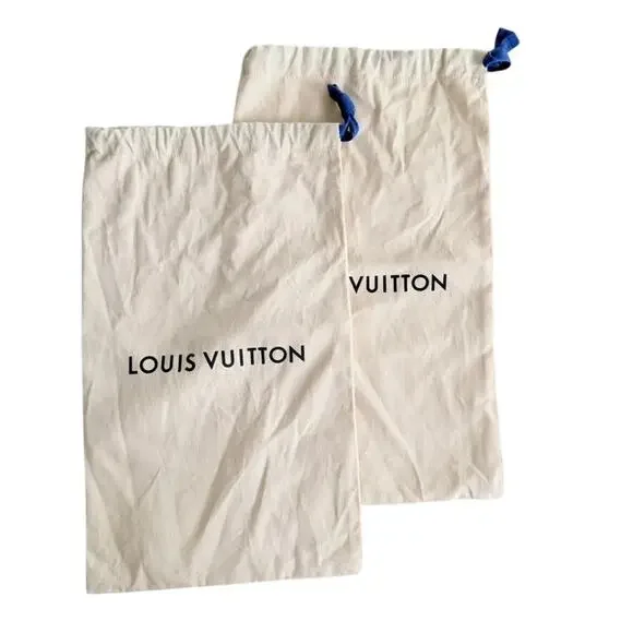 Louis Vuitton Dust Bag 2pc Set NEW Shoes Accessories New 15 x 9