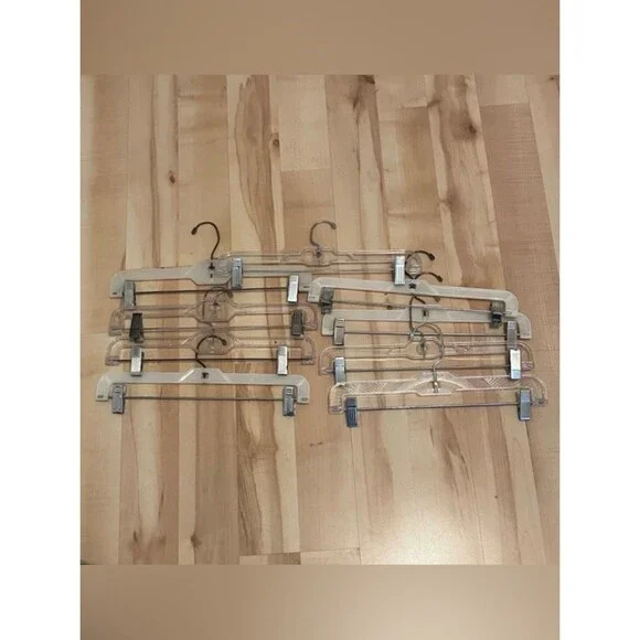 8 Plastic Clothing Hangers Clothes Hangers With Clips