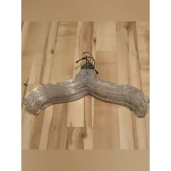 10 Clear Plastic Clothing Hangers Clothes Hangers