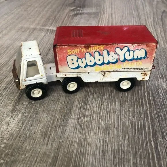 Vintage Buddy L Soft 'n Juicy Bubble Yum Bubble Gum‎ Pressed Steel Toy Truck
