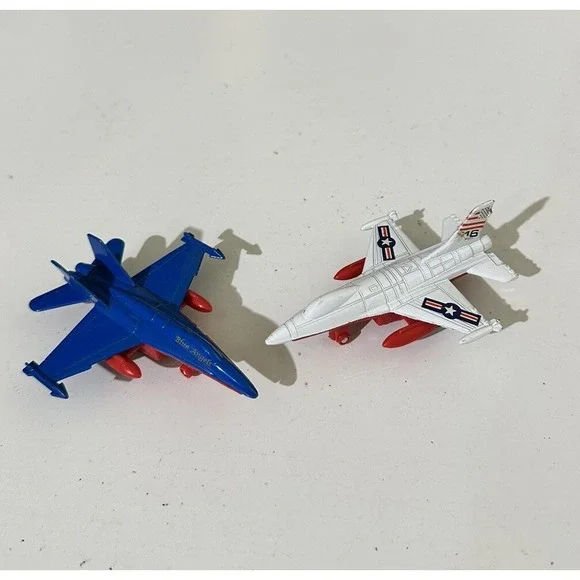 Vintage 2 Lot USAF F-16 Fighter Jet Diecast + Blue Angels‎