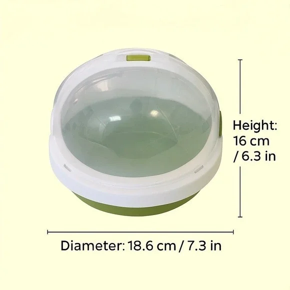 Portable Bird & Small Pet Carrier with Water Bottle – Dome Lid, 18.6 x‎ 16cm