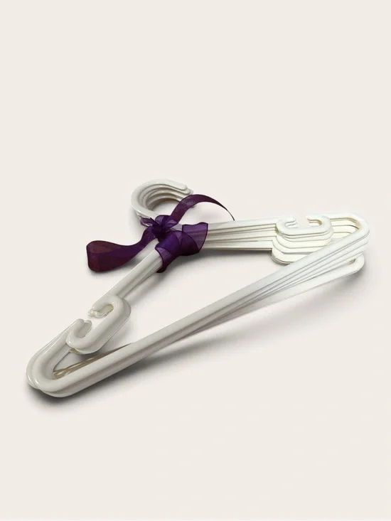 White Mini Women's Fashion Hangers - Set of 9
