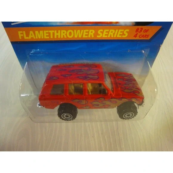 mattel HOT WHEELS Die cast 15225‎ Flamethrower series  Range Rover #386 1995