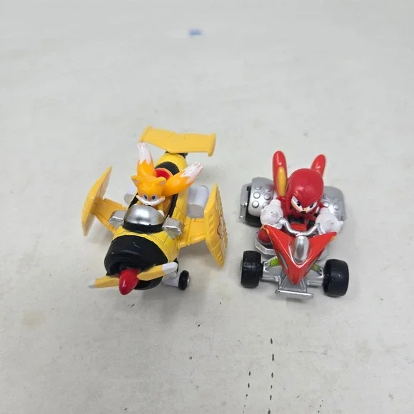 Sonic Racing Pull Back Toys Tails Tornado‎ Plane & Knuckles ATV SEGA