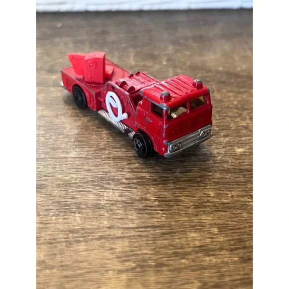 Vintage Zylmex P312 Red Ford Fire Truck Incomplete Loose Die Cast Hong‎ Kong