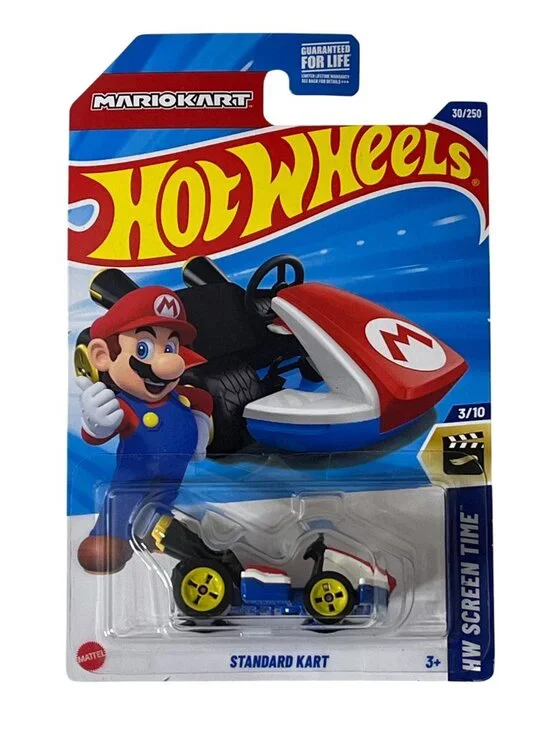 Hot Wheels Super Mario Kart Luigi Standard Kart 2023 New