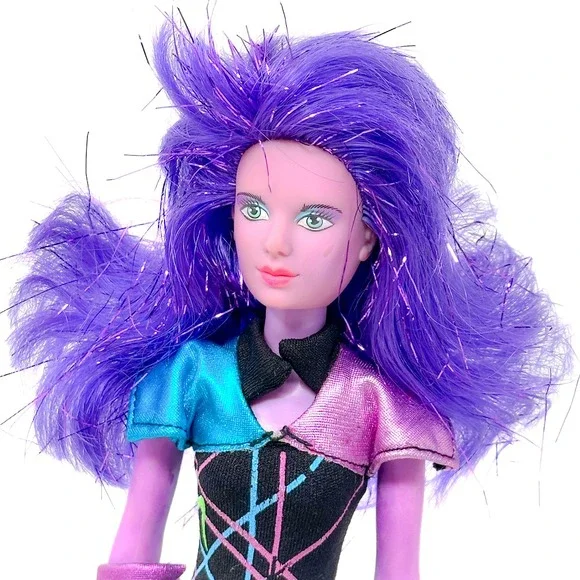 Hasbro Jem and the Holograms Synergy Doll 1986 Purple Hair Vintage Rock Star Toy