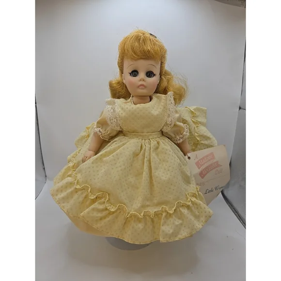 Madame Alexander Little Women Amy‎ 11” Doll #1320 Yellow Dress VTG