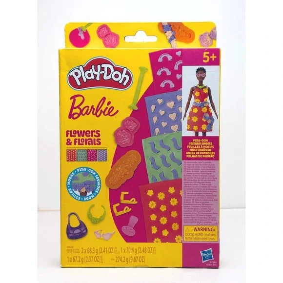 Play Doh Barbie Flowers and‎ Florals Play Set New Sealed