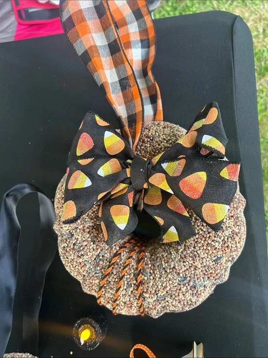 1 Birdseed wreath for fall 🐦‍⬛